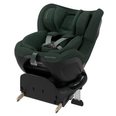 Maxi-Cosi Mica Slide Pro - детское автокресло, поворотное 360°, ISOFIX с опорной ногой (0 - 4 года / 40 - 105 см) • Authentic Green