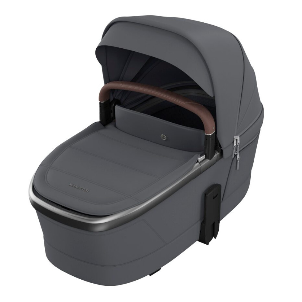Maxi-Cosi Fame Carrycot - люлька для новонародженого до коляски Fame, система регулювання висоти Close2Me, система подорожей SlideTech • Moon Graphite