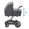 Maxi-Cosi Fame Carrycot - люлька для новонародженого до коляски Fame, система регулювання висоти Close2Me, система подорожей SlideTech • Moon Graphite