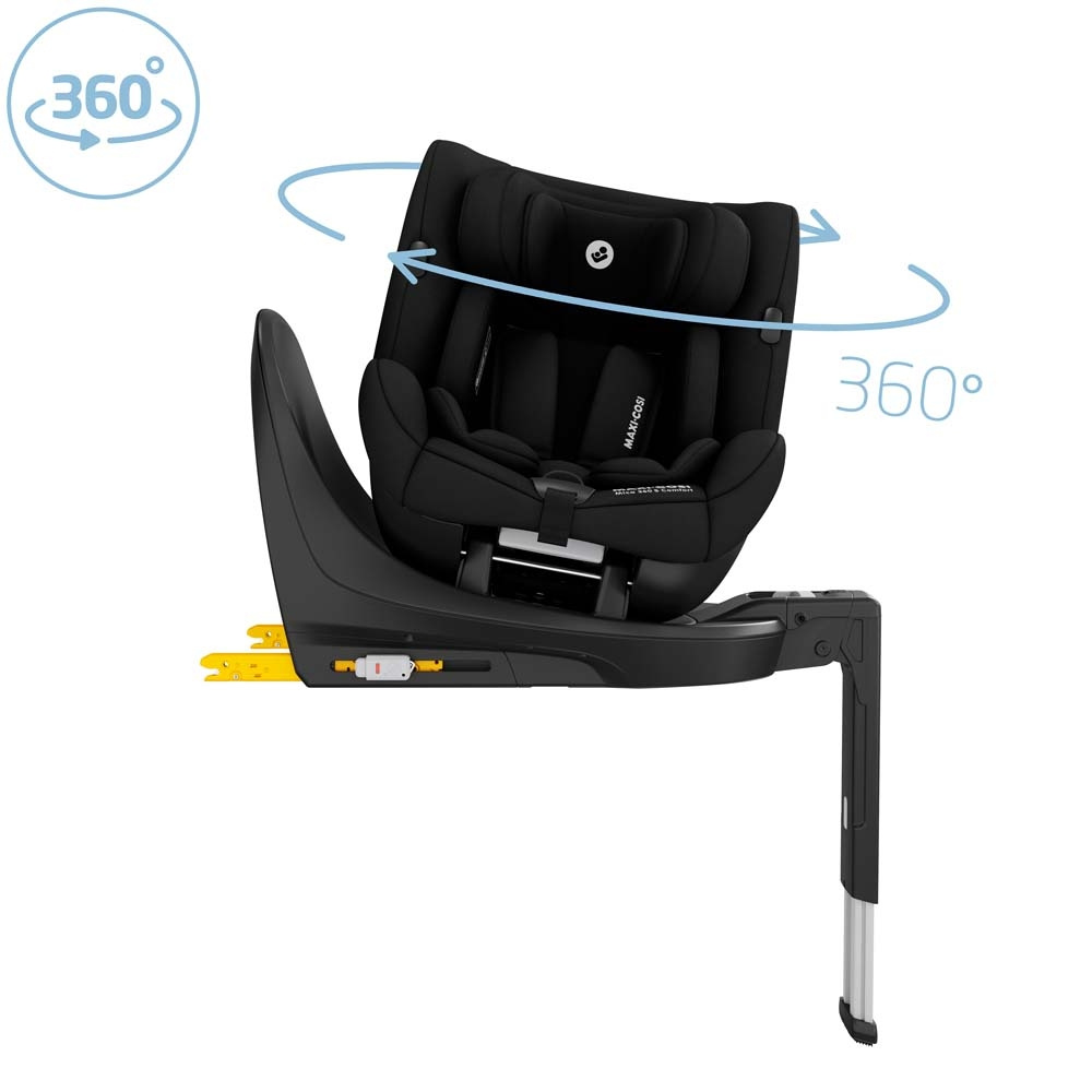 Maxi-Cosi Mica 360 S Comfort - поворотное автокресло для детей (от рождения до 4 лет / 40 - 105 см) • Authentic Black Maxi-Cosi Mica 360 S Comfort - поворотное автокресло для детей (от рождения до 4 лет / 40 - 105 см) • Authentic Black