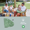 Babymoov B.Love 2-in-1 - подушка для вагітних і для годування, форми U і C, органічна бавовна, тихі мікрогранули • Green