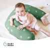 Babymoov B.Love 2-in-1 - подушка для вагітних і для годування, форми U і C, органічна бавовна, тихі мікрогранули • Green