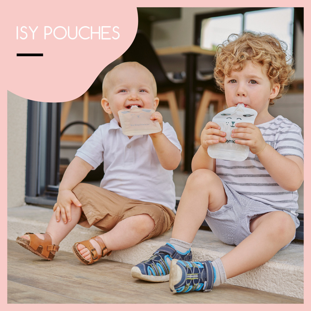Babymoov ISY Pouches - многоразовые пакеты для детского пюре, 150 мл, 20 шт