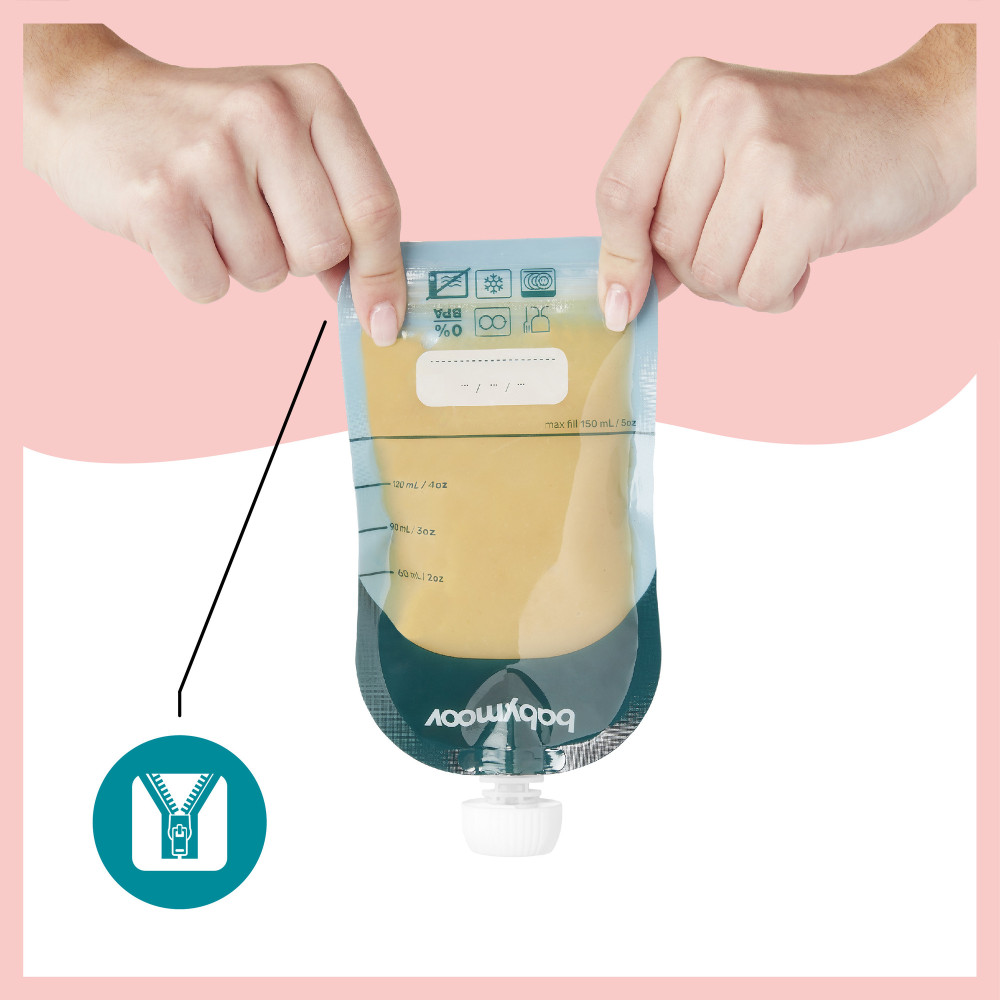 Babymoov ISY Pouches - многоразовые пакеты для детского пюре, 150 мл, 20 шт