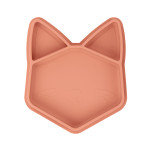 Babymoov Isy Plate - силиконовая секционная тарелка с 3 отделениями, 6 мес+ • Fox