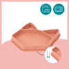 Babymoov Isy Plate - силиконовая секционная тарелка с 3 отделениями, 6 мес+ • Fox