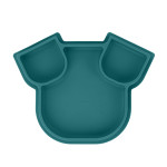 Babymoov Isy Plate - силиконовая секционная тарелка с 3 отделениями, 6 мес+ • Dog