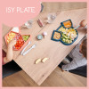Babymoov Isy Plate - силиконовая секционная тарелка с 3 отделениями, 6 мес+ • Dog