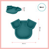 Babymoov Isy Plate - силиконовая секционная тарелка с 3 отделениями, 6 мес+ • Dog
