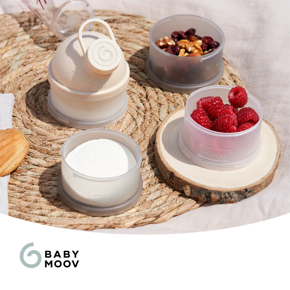 Babymoov Babydose - дозатор сухой молочной смеси, 4 x 60 мл • Mineral Sand