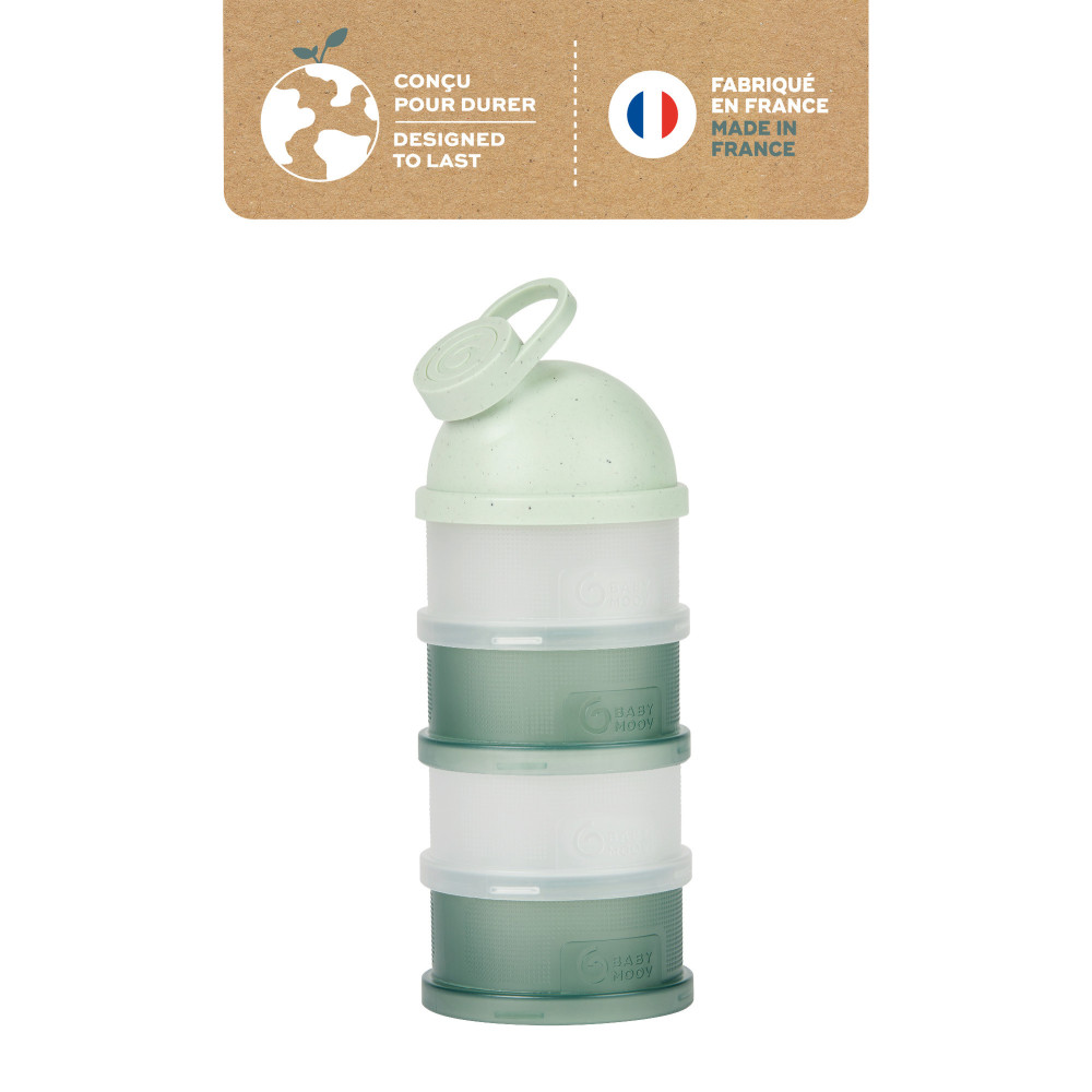 Babymoov Babydose - дозатор сухой молочной смеси, 4 x 60 мл • Mineral Green