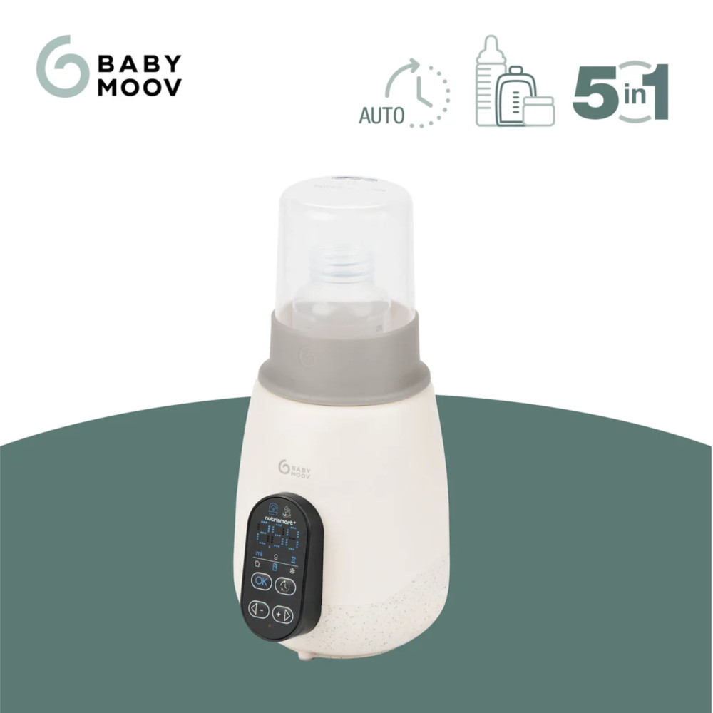Babymoov NutriSmart+ - подогреватель для бутылочек и стерилизатор 5-в-1 • Mineral Beige