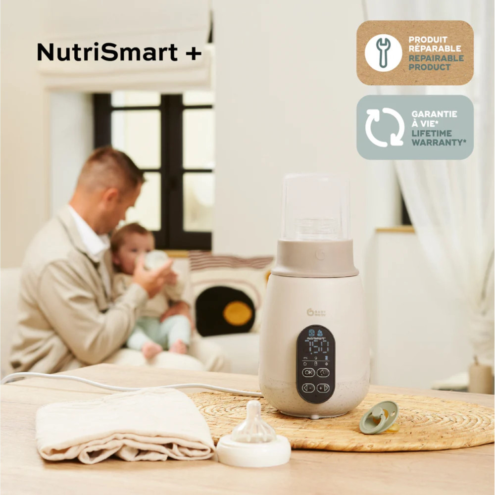 Babymoov NutriSmart+ - подогреватель для бутылочек и стерилизатор 5-в-1 • Mineral Beige