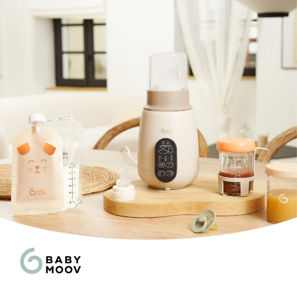 Babymoov NutriSmart+ - подогреватель для бутылочек и стерилизатор 5-в-1 • Mineral Beige