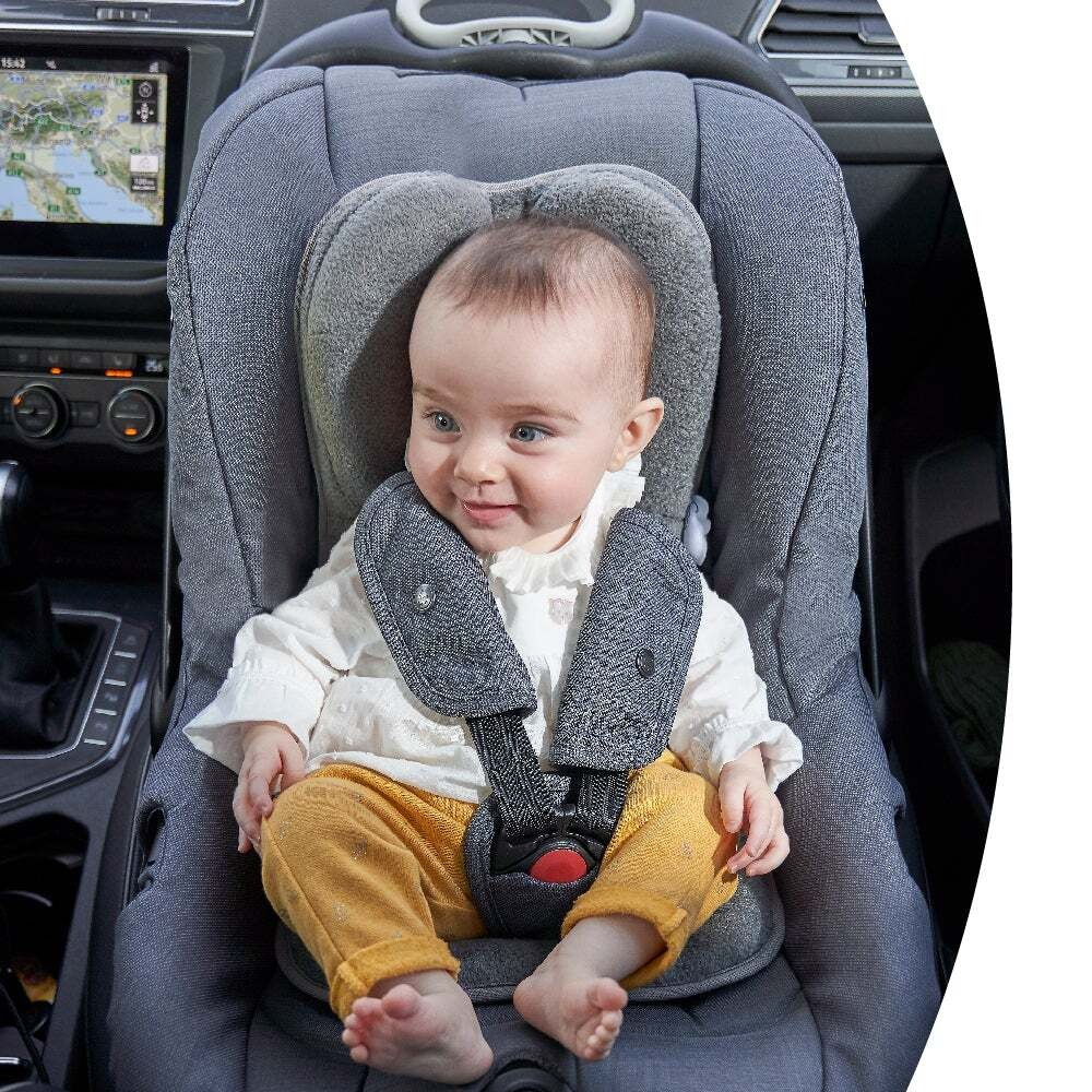 Babymoov Cosymorpho - анатомічний матрацик-вкладиш для шезлонга, автокрісла, колиски та коляски, з народження до 6 місяців • Smokey
