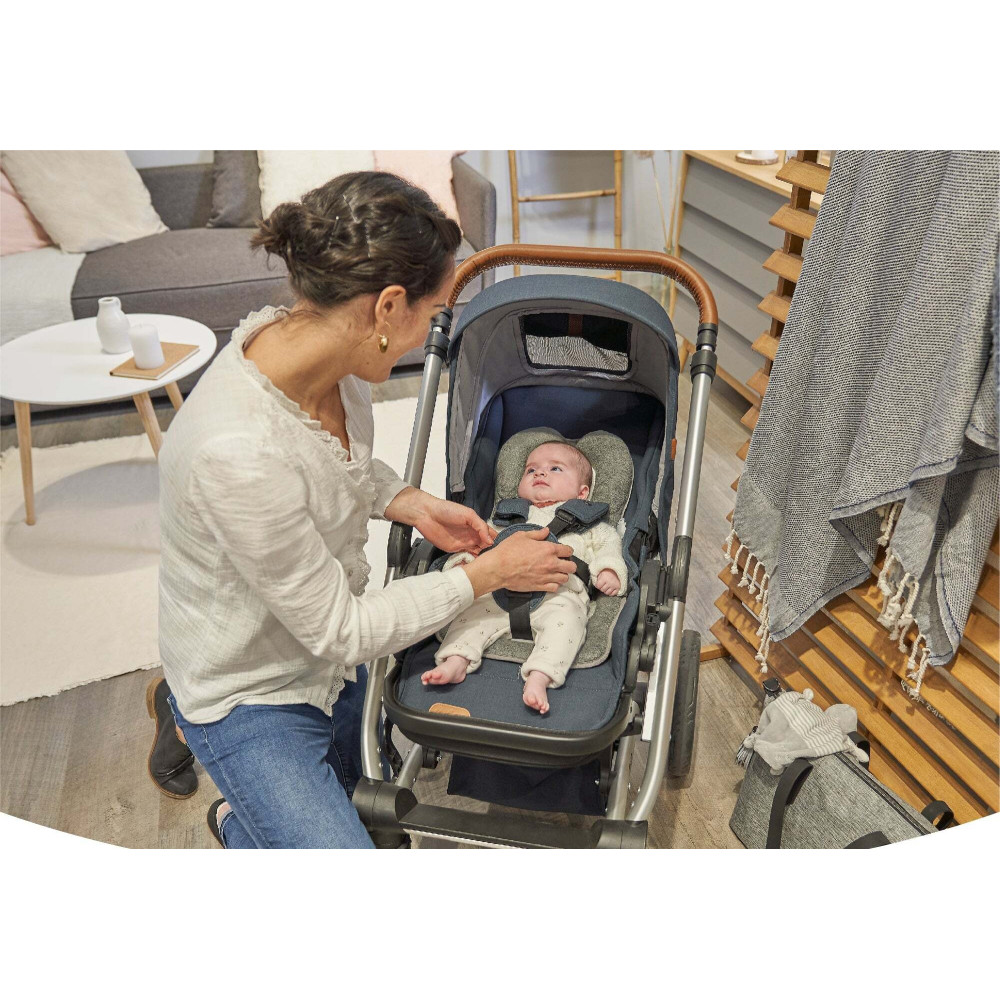 Babymoov Cosymorpho - анатомічний матрацик-вкладиш для шезлонга, автокрісла, колиски та коляски, з народження до 6 місяців • Smokey
