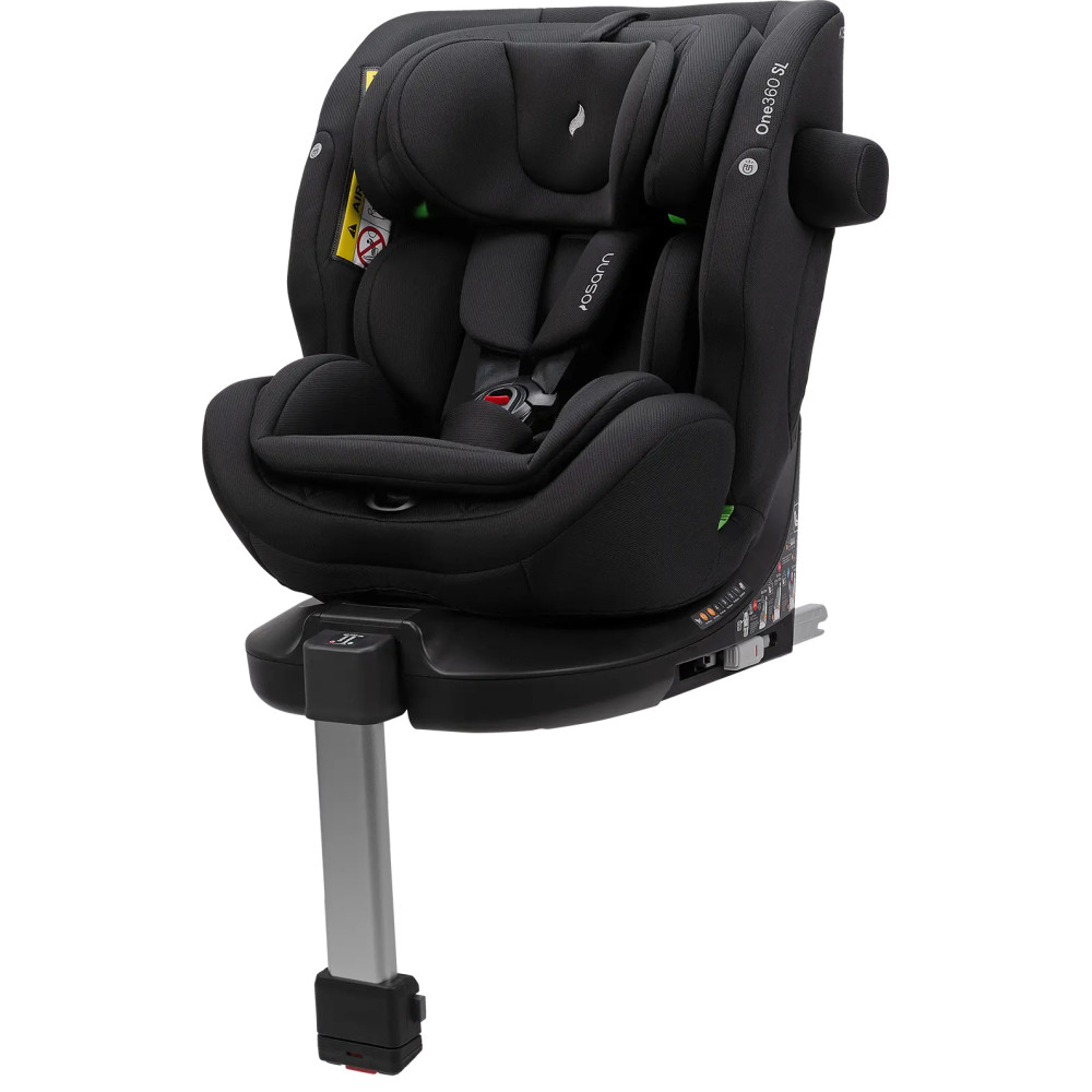 Osann One360 SL i-Size - поворотне (360°) автокрісло, 40 - 150 см, ISOFIX з опорною ногою • All Black