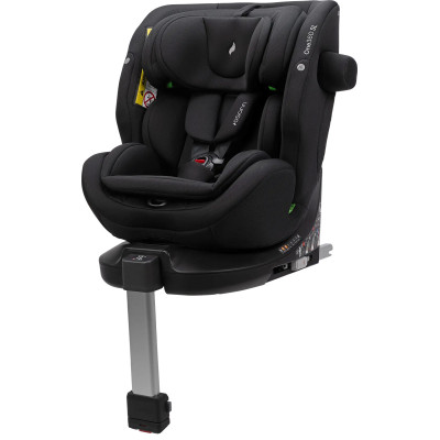 Osann One360 SL i-Size - поворотне (360°) автокрісло, 40 - 150 см, ISOFIX з опорною ногою • All Black
