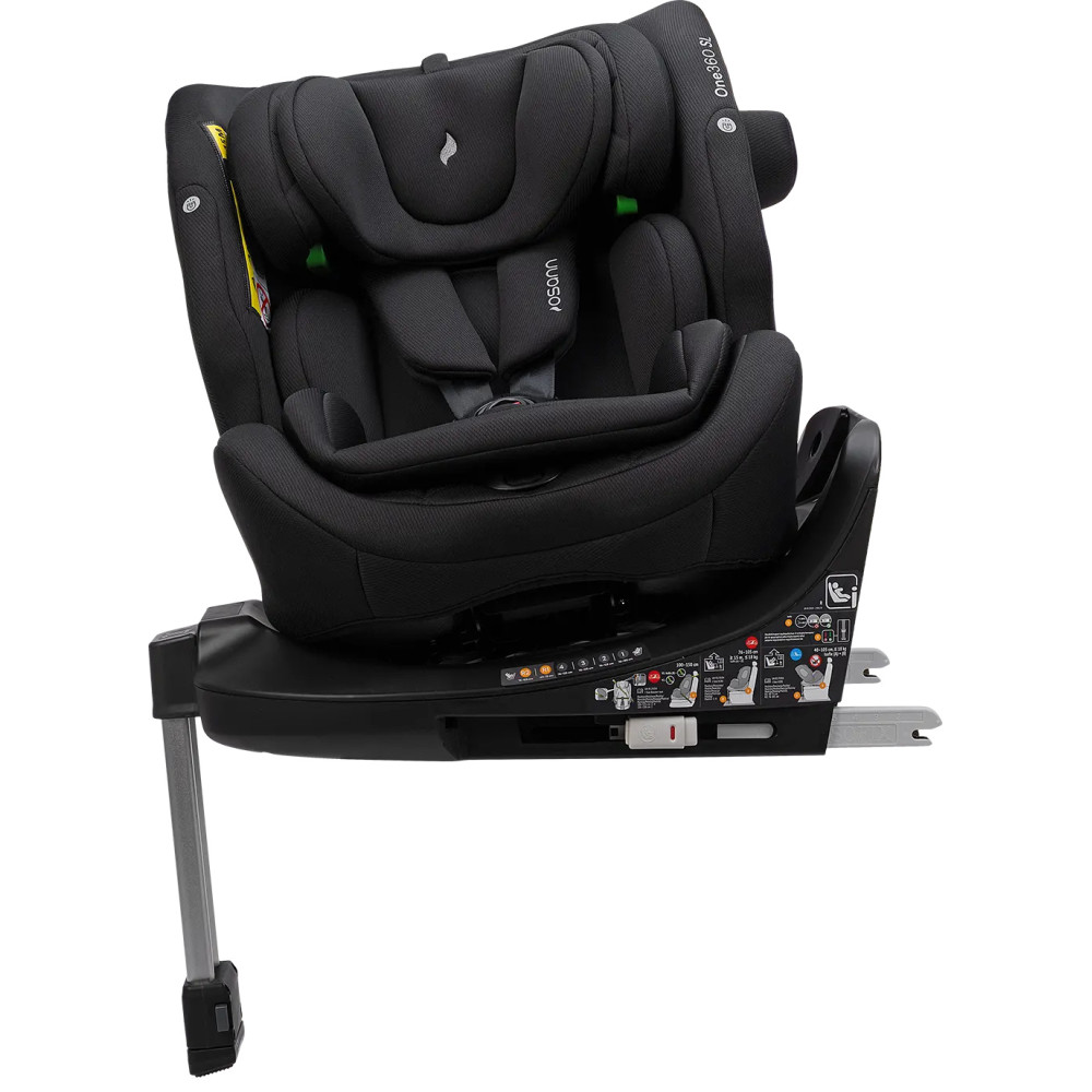 Osann One360 SL i-Size - поворотне (360°) автокрісло, 40 - 150 см, ISOFIX з опорною ногою • All Black Osann One360 SL i-Size - поворотне (360°) автокрісло, 40 - 150 см, ISOFIX з опорною ногою • All Black