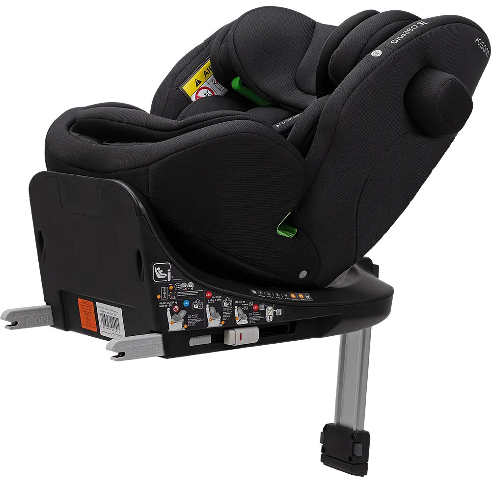 Osann One360 SL i-Size - поворотне (360°) автокрісло, 40 - 150 см, ISOFIX з опорною ногою • All Black Osann One360 SL i-Size - поворотне (360°) автокрісло, 40 - 150 см, ISOFIX з опорною ногою • All Black