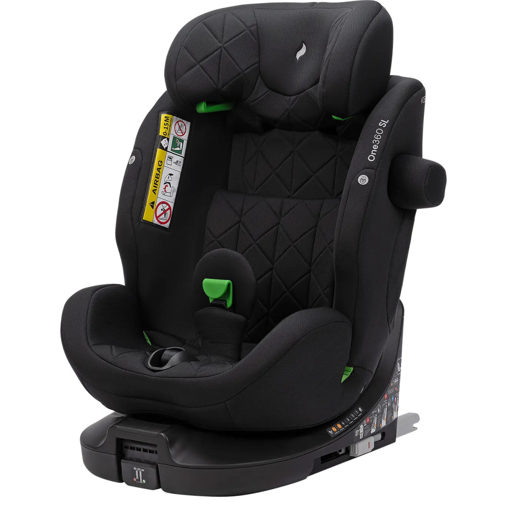 Osann One360 SL i-Size - поворотне (360°) автокрісло, 40 - 150 см, ISOFIX з опорною ногою • All Black Osann One360 SL i-Size - поворотне (360°) автокрісло, 40 - 150 см, ISOFIX з опорною ногою • All Black