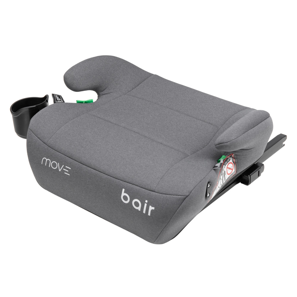 Bair Move i-Size - бустер з ISOFIX (125-150 см) • BM-02 Graphite Midnight