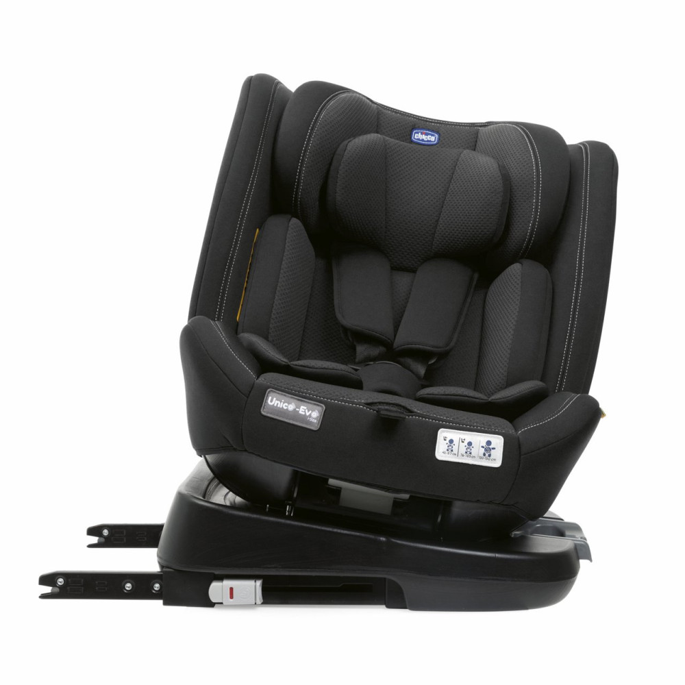 Chicco Unico Evo i-Size - поворотне на 360° автокрісло для дітей (від народження до 12 років / 40 - 150 см), ISOFIX з Top Tether • Black Chicco Unico Evo i-Size - поворотне на 360° автокрісло для дітей (від народження до 12 років / 40 - 150 см), ISOFIX з Top Tether • Black