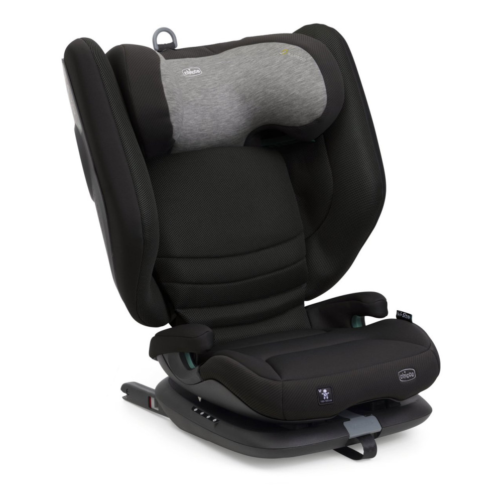 Chicco Fold & Go S i-Size - дитяче автокрісло зі складаною спинкою (від 3 до 12 років / 100 - 150 см) • Posh Black