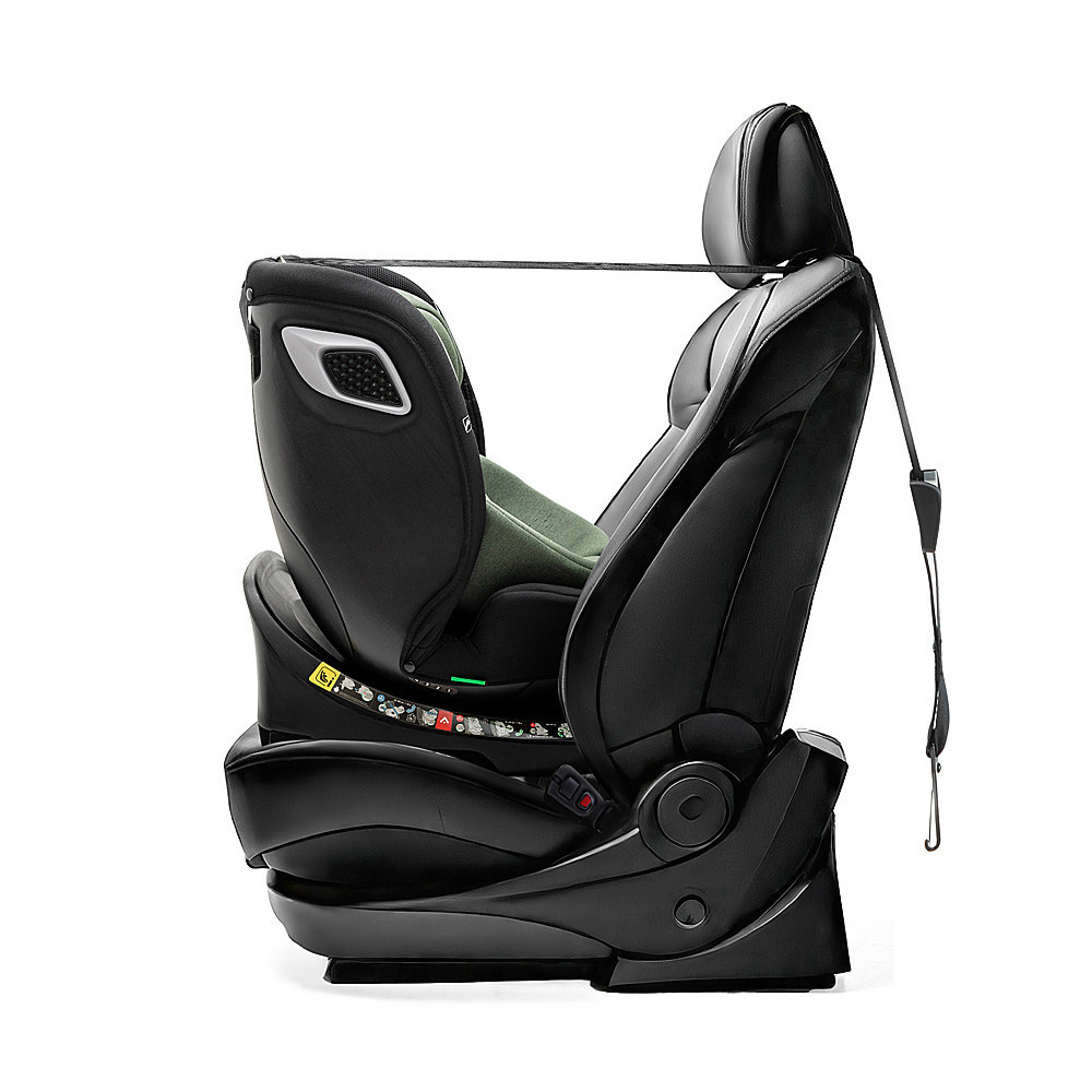 Bair Oreo 360 i-Size - детское автокресло (0 - 12 лет / 40 - 150 см) с функцией поворота 360, крепление ISOFIX и Top Tether • Black-Green (BO-05) Bair Oreo 360 i-Size - детское автокресло (0 - 12 лет / 40 - 150 см) с функцией поворота 360, крепление ISOFIX и Top Tether • Black-Green (BO-05)