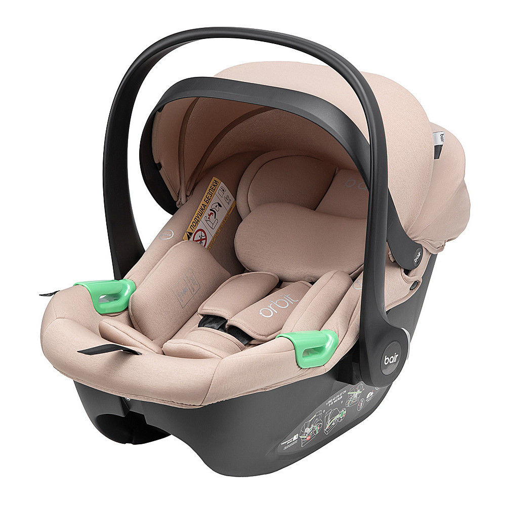 Bair Orbit i-Size - автокресло-переноска для новорожденных (40-87 см) • OR-03 Beige Bair Orbit i-Size - автокресло-переноска для новорожденных (40-87 см) • OR-03 Beige