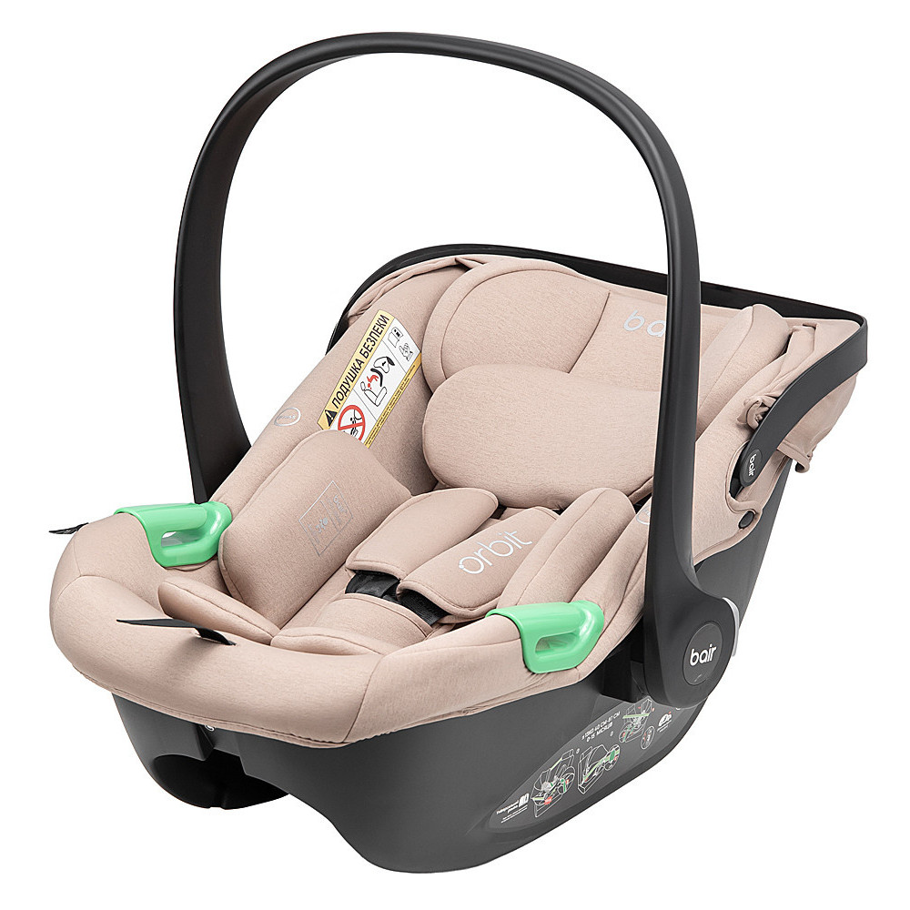 Bair Orbit i-Size - автокресло-переноска для новорожденных (40-87 см) • OR-03 Beige Bair Orbit i-Size - автокресло-переноска для новорожденных (40-87 см) • OR-03 Beige