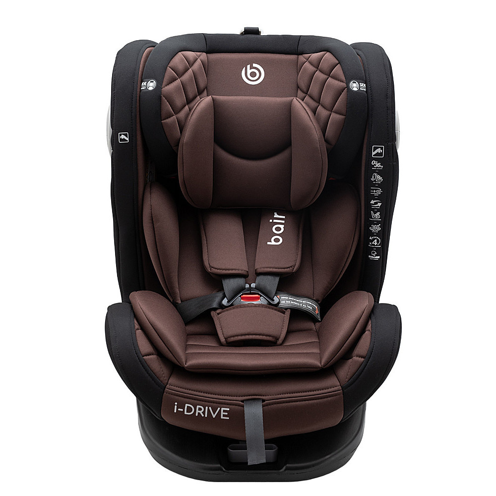 Bair i-Drive 360 - автокресло для детей (с рождения до 12 лет / 40 - 150 см), поворотное (360°), крепление ISOFIX • CB-04 Choco-Black Bair i-Drive 360 - автокресло для детей (с рождения до 12 лет / 40 - 150 см), поворотное (360°), крепление ISOFIX • CB-04 Choco-Black