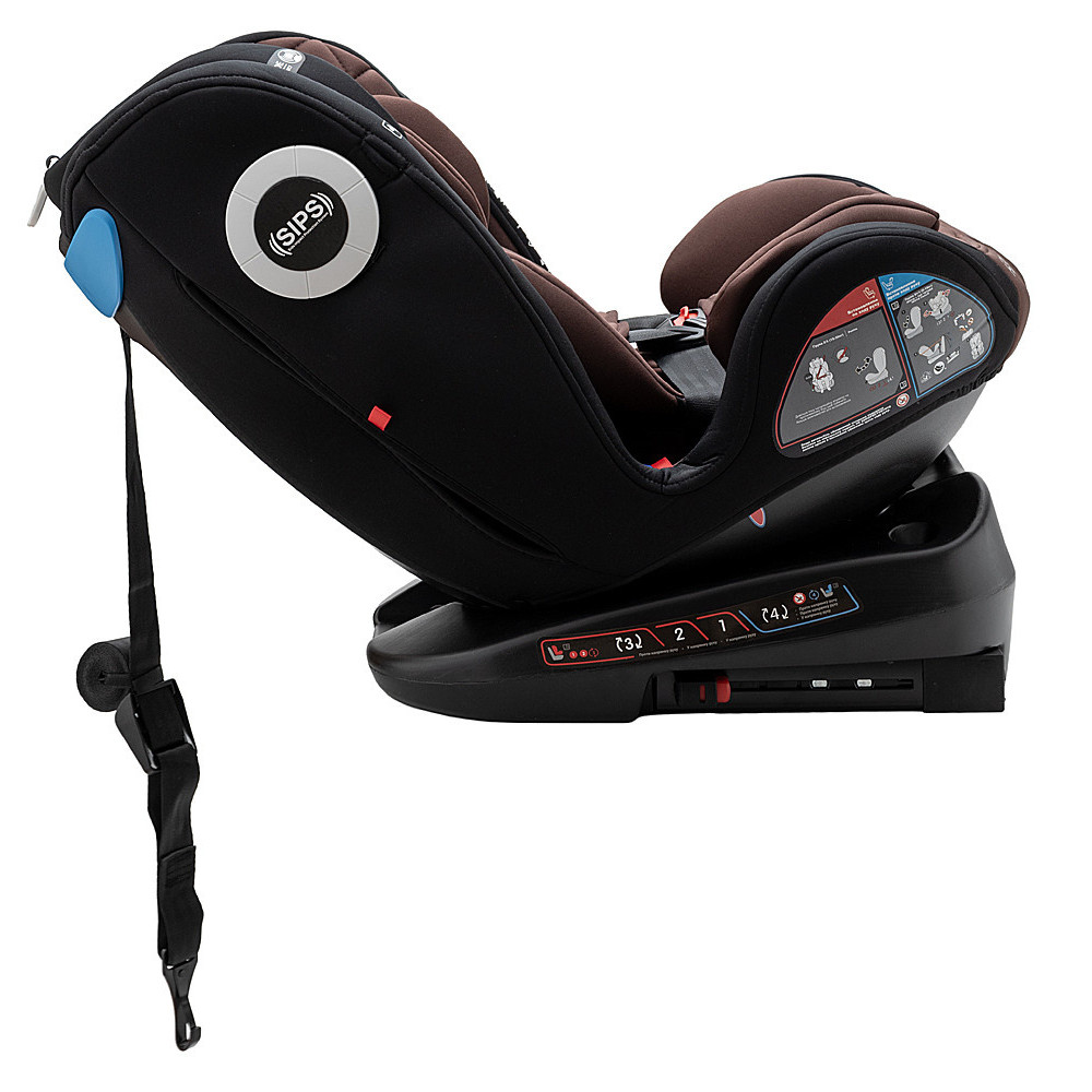Bair i-Drive 360 - автокресло для детей (с рождения до 12 лет / 40 - 150 см), поворотное (360°), крепление ISOFIX • CB-04 Choco-Black Bair i-Drive 360 - автокресло для детей (с рождения до 12 лет / 40 - 150 см), поворотное (360°), крепление ISOFIX • CB-04 Choco-Black