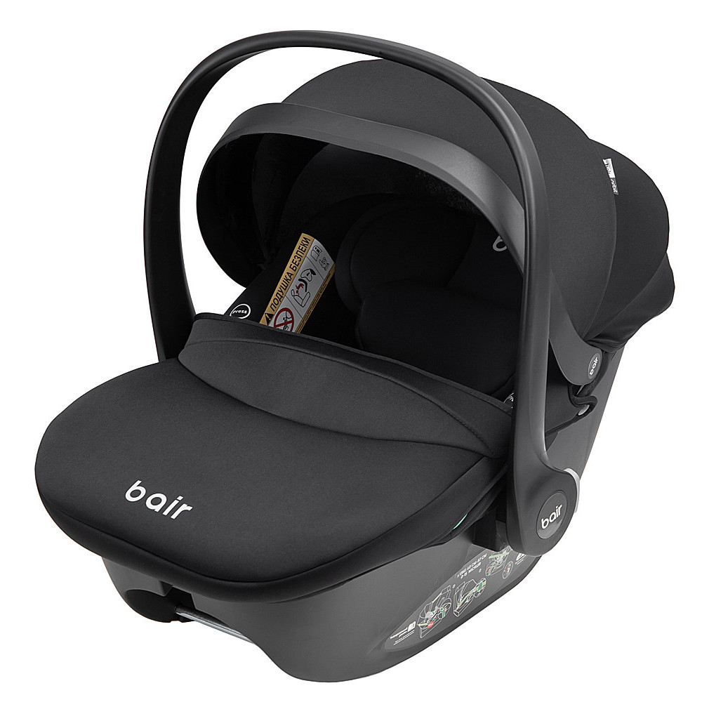 Bair Orbit with Base i-Size - автокресло для новорожденного (автолюлька) с базой ISOFIX в комплекте • ORB-01 Total Black Bair Orbit with Base i-Size - автокресло для новорожденного (автолюлька) с базой ISOFIX в комплекте • ORB-01 Total Black