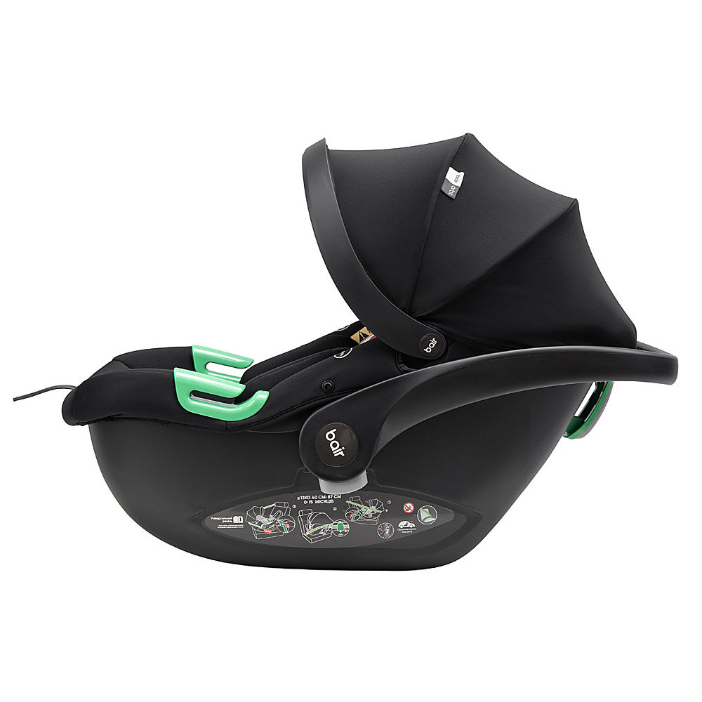 Bair Orbit with Base i-Size - автокресло для новорожденного (автолюлька) с базой ISOFIX в комплекте • ORB-01 Total Black Bair Orbit with Base i-Size - автокресло для новорожденного (автолюлька) с базой ISOFIX в комплекте • ORB-01 Total Black