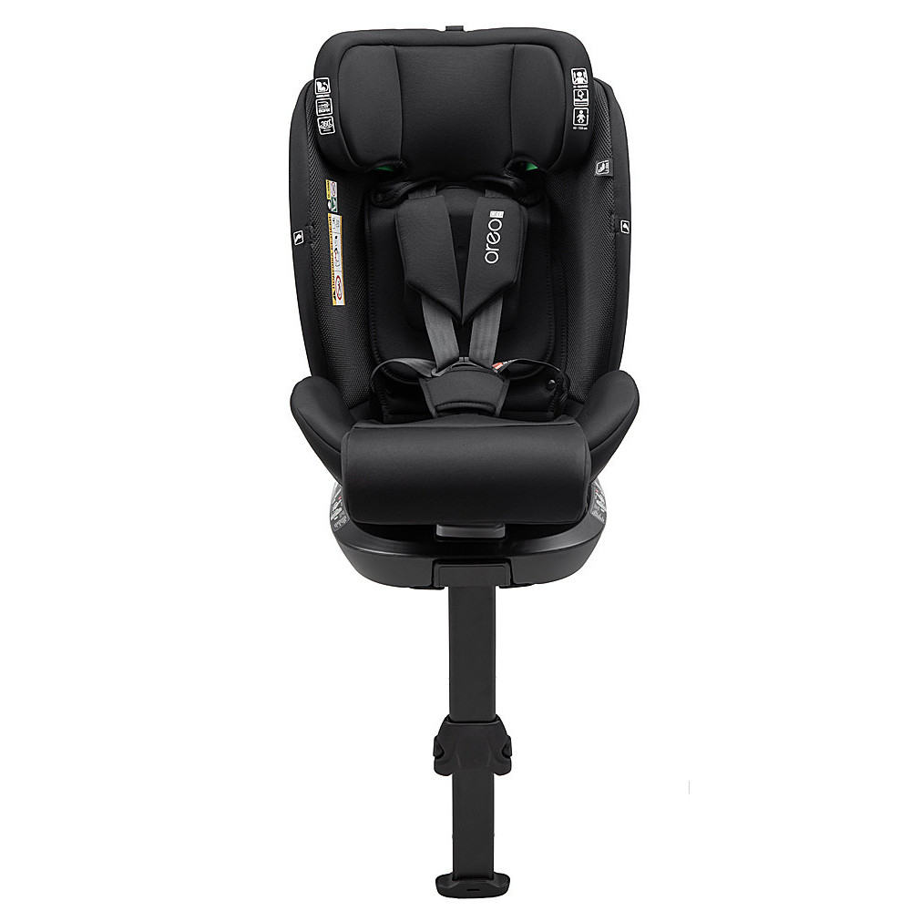 Bair Oreo Pro 360 i-Size - детское автокресло с функцией поворота 360, крепление ISOFIX и опорная нога • Total Black (OP-01) Bair Oreo Pro 360 i-Size - детское автокресло с функцией поворота 360, крепление ISOFIX и опорная нога • Total Black (OP-01)