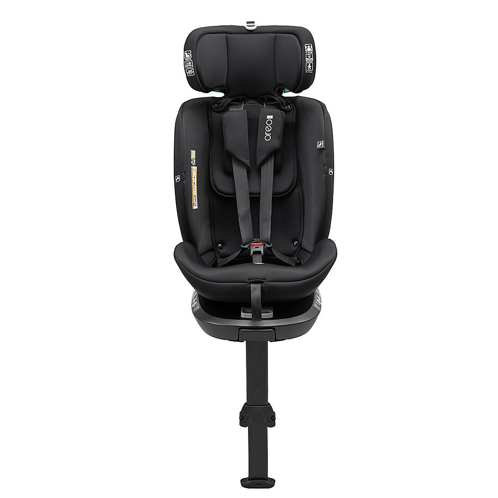 Bair Oreo Pro 360 i-Size - детское автокресло с функцией поворота 360, крепление ISOFIX и опорная нога • Total Black (OP-01) Bair Oreo Pro 360 i-Size - детское автокресло с функцией поворота 360, крепление ISOFIX и опорная нога • Total Black (OP-01)