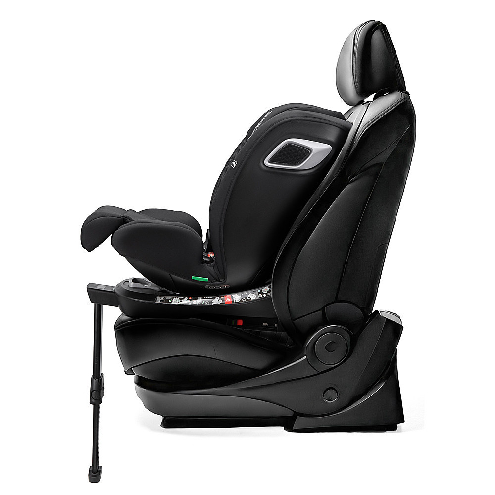 Bair Oreo Pro 360 i-Size - детское автокресло с функцией поворота 360, крепление ISOFIX и опорная нога • Total Black (OP-01) Bair Oreo Pro 360 i-Size - детское автокресло с функцией поворота 360, крепление ISOFIX и опорная нога • Total Black (OP-01)