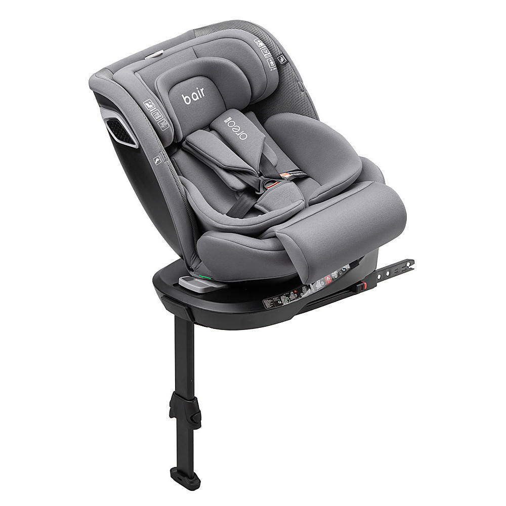 Bair Oreo Pro 360 i-Size - детское автокресло с функцией поворота 360, крепление ISOFIX и опорная нога • Grey (OP-02) Bair Oreo Pro 360 i-Size - детское автокресло с функцией поворота 360, крепление ISOFIX и опорная нога • Grey (OP-02)