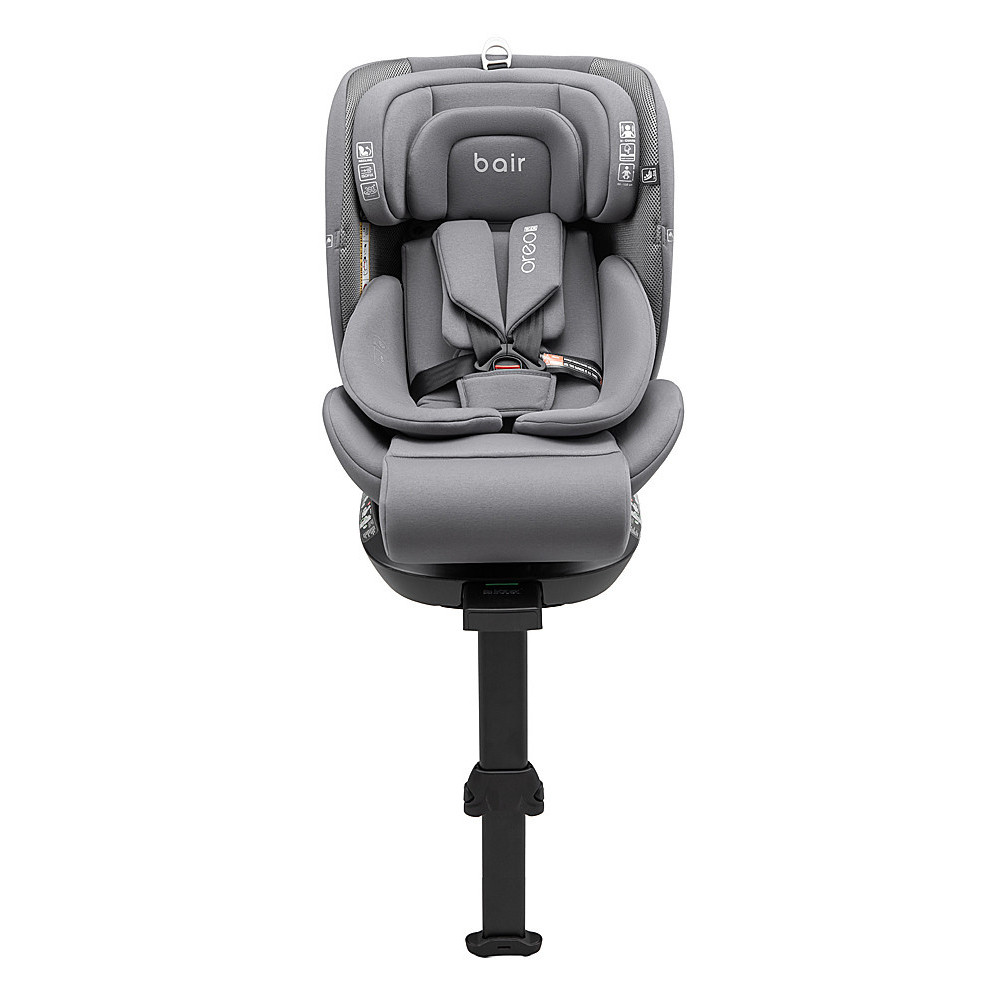 Bair Oreo Pro 360 i-Size - детское автокресло с функцией поворота 360, крепление ISOFIX и опорная нога • Grey (OP-02) Bair Oreo Pro 360 i-Size - детское автокресло с функцией поворота 360, крепление ISOFIX и опорная нога • Grey (OP-02)