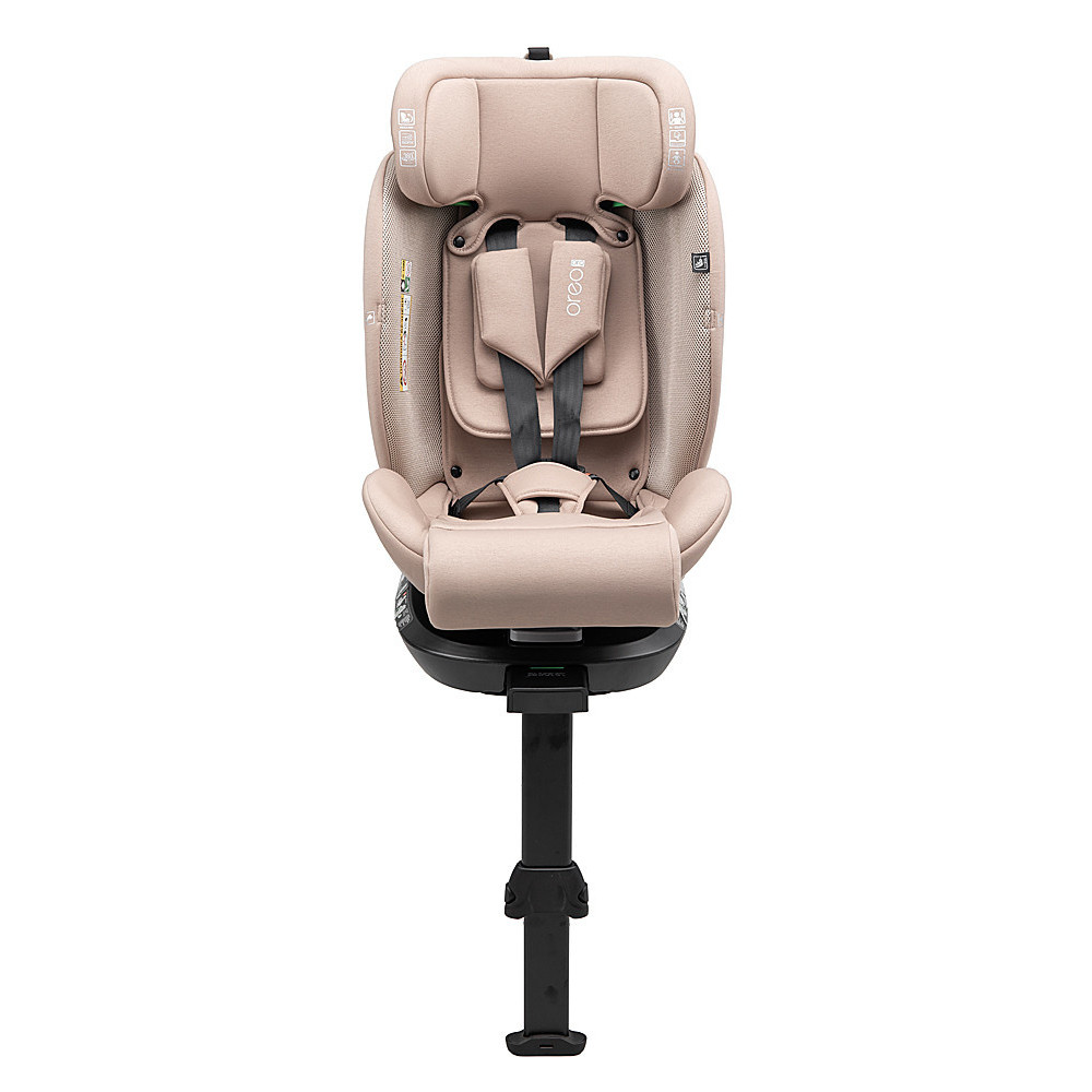 Bair Oreo Pro 360 i-Size - детское автокресло с функцией поворота 360, крепление ISOFIX и опорная нога • Beige (OP-03) Bair Oreo Pro 360 i-Size - детское автокресло с функцией поворота 360, крепление ISOFIX и опорная нога • Beige (OP-03)