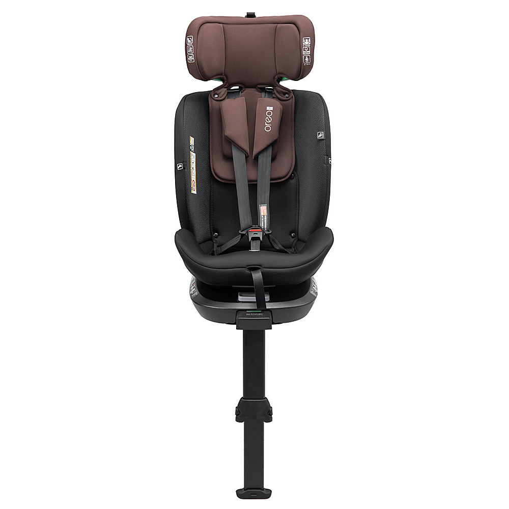 Bair Oreo Pro 360 i-Size - детское автокресло с функцией поворота 360, крепление ISOFIX и опорная нога • Choco-Black (OP-04) Bair Oreo Pro 360 i-Size - детское автокресло с функцией поворота 360, крепление ISOFIX и опорная нога • Choco-Black (OP-04)