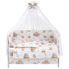 Babyroom Gold RG-08 - дитяча постіль • White Bears Moon