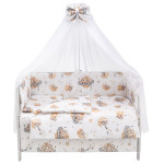 Babyroom Gold RG-08 - дитяча постіль • White Bears Moon