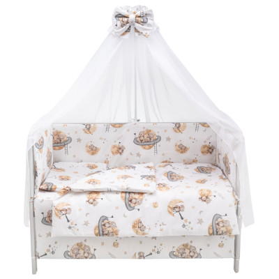 Babyroom Gold RG-08 - дитяча постіль • White Bears Moon