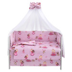 Babyroom Gold RG-08 - дитяча постіль • Pink Princess Dog