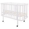 Babyroom Місяць LU-1 - дитяче ліжечко-трансформер 120×60 та 80×60 см, знімні колеса • Білий