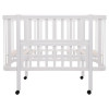 Babyroom Місяць LU-1 - дитяче ліжечко-трансформер 120×60 та 80×60 см, знімні колеса • Білий