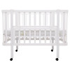 Babyroom Місяць LU-1 - дитяче ліжечко-трансформер 120×60 та 80×60 см, знімні колеса • Білий