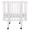 Babyroom Місяць LU-1 - дитяче ліжечко-трансформер 120×60 та 80×60 см, знімні колеса • Білий